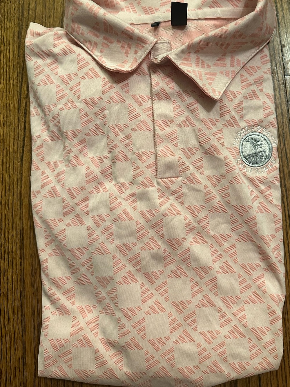 Light Pink Adidas Pebble Beach 1919 Polo